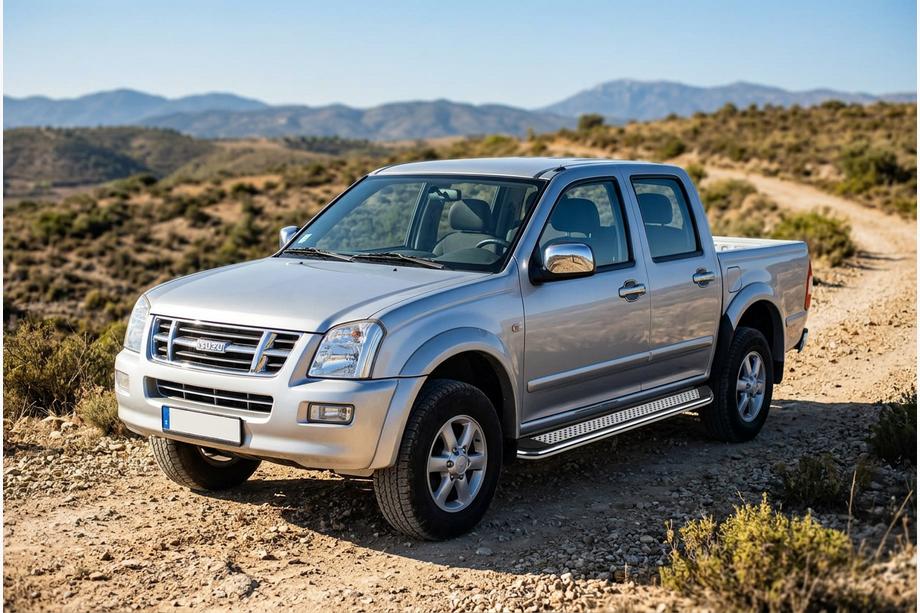 Isuzu D-Max 2002-2011 рр. Бокові пороги Maydos V2 (2007-2012, 2 шт., Алюміній) Image