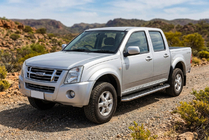 Isuzu D-Max 2002-2011 рр. Бокові пороги Maydos V1 (2007-2012, 2 шт., Алюміній) фото 1