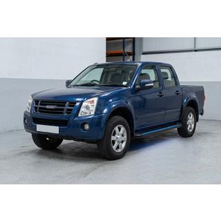 Бокові пороги Maya Blue (2007-2012, 2 шт., Алюміній) Isuzu D-Max 2002-2011 рр. фото 1