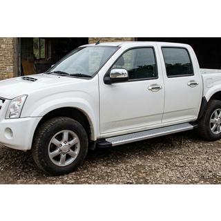 Бокові пороги Maya V2 (2007-2012, 2 шт., Алюміній) Isuzu D-Max 2002-2011 рр. фото 1