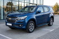 Chevrolet Trailblazer 2012-2019 рр. Бокові пороги Maya Blue (2 шт., Алюміній) фото 1
