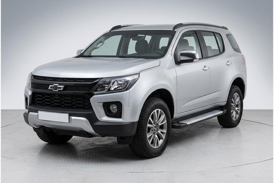 Chevrolet Trailblazer 2012-2019 рр. Бокові пороги Allmond Grey (2 шт., Алюміній) Фото 1