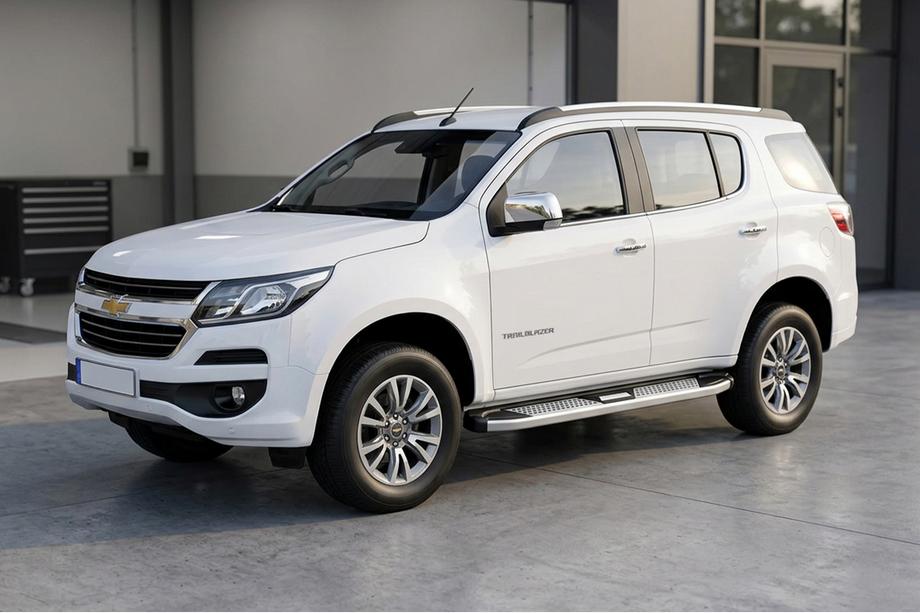 Chevrolet Trailblazer 2012-2019 рр. Бокові пороги Mevsim Grey (2 шт., Алюміній) Фото 1
