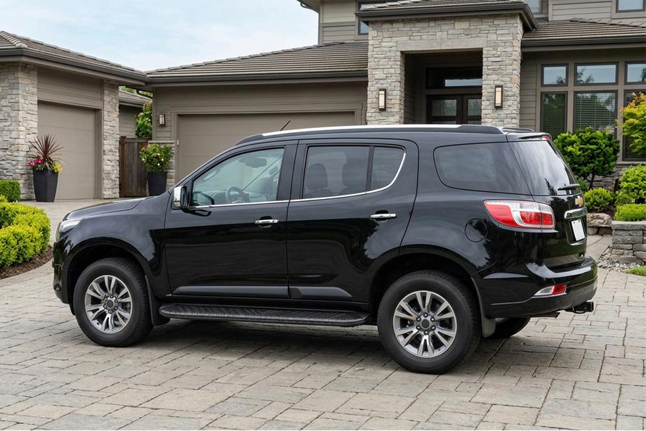 Chevrolet Trailblazer 2012-2019 рр. Бокові пороги Bosphorus Black (2 шт., Алюміній) Image