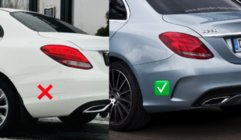 Mercedes C-class W205 2014-2021 рр. Комплект обвісів з дифузором V1 (AMG C63-designs 2014-2018) фото 2