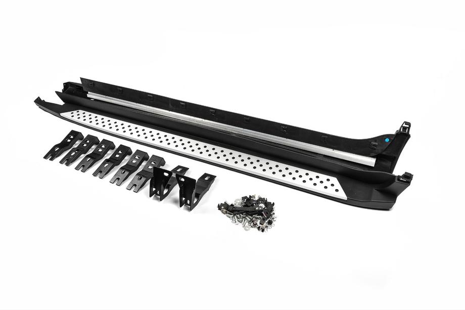 BMW X4 F26 2014-2018 рр. Бокові пороги ОЕМ V3 (2 шт., алюміній) Image