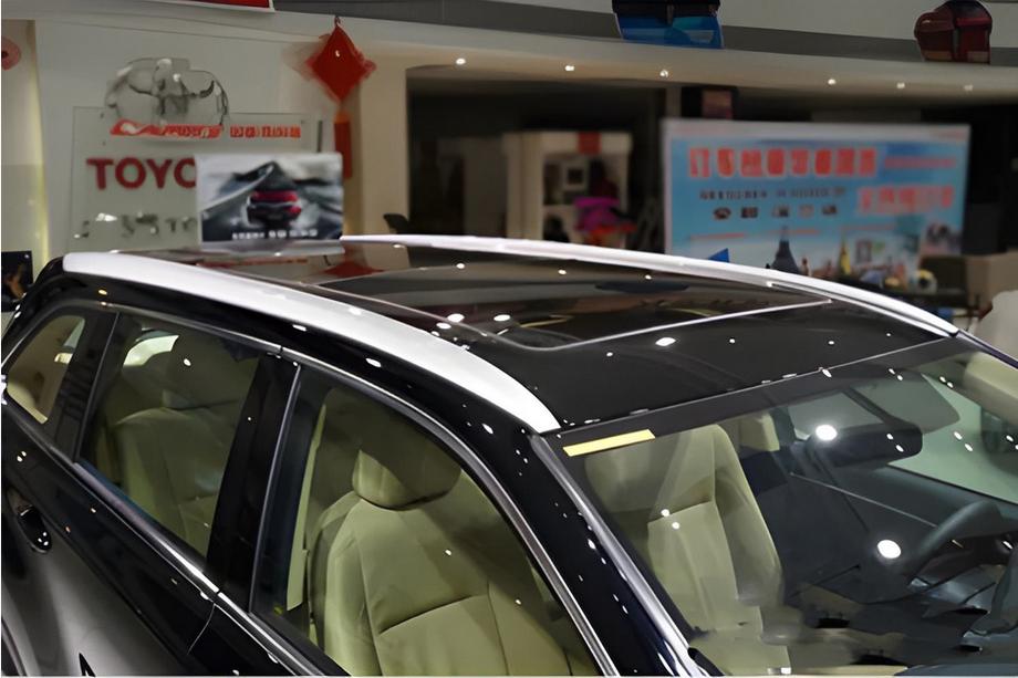 Toyota Highlander 2013-2019 рр. Інтегровані рейлінги сірий OEM (ABS-пластик) Фото 3