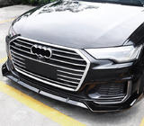 Audi A6 C8 2018-2025 рр. Передня лип накладка (чорна) фото 1