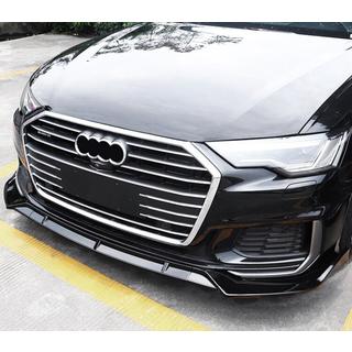 Передня лип накладка (чорна) Audi A6 C8 2018-2025 рр. фото 1