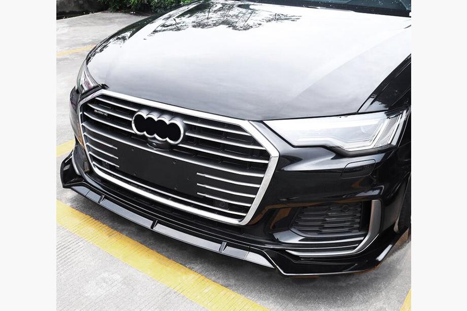 Audi A6 C8 2018-2025 рр. Передня лип накладка (чорна) Image