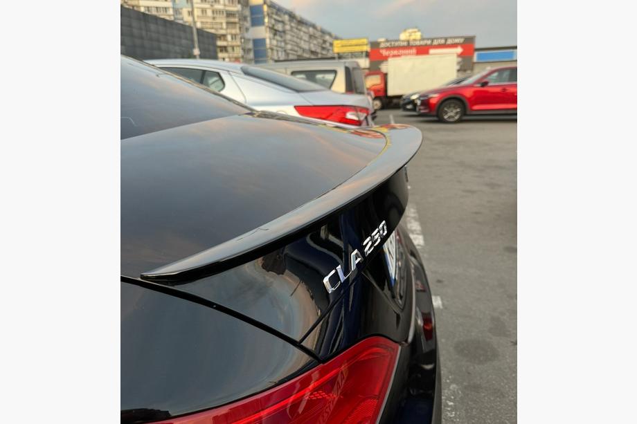 Mercedes CLA C117 2013-2019 рр. Спойлер LIP (1234 Upgrade, чорний) Фото 1