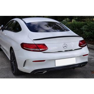 Спойлер для Coupe (1234 Upgrade, чорний) Mercedes C-сlass W205 2014-2021 рр. фото 1