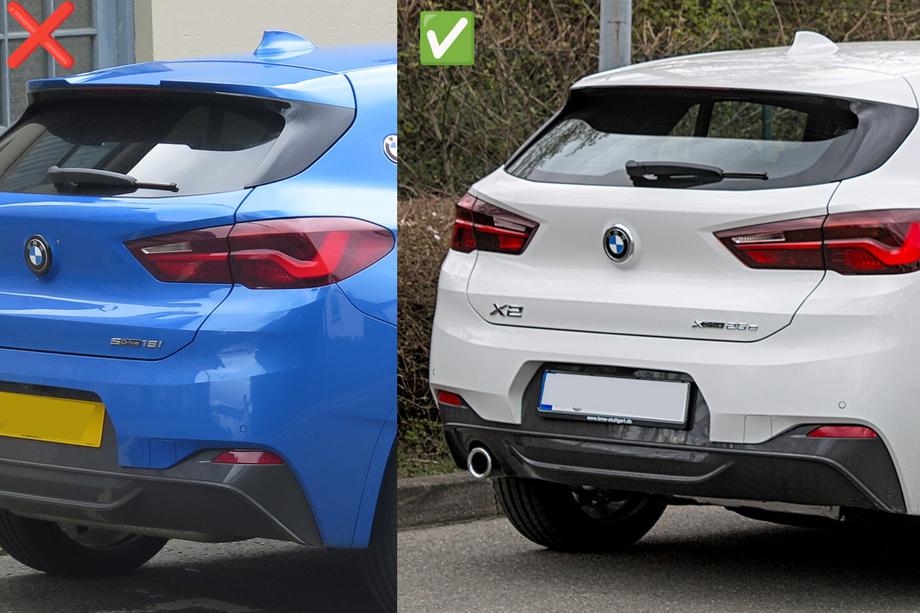 BMW X2 F39 2018-2023 рр. Спойлер LIP (1234 Upgrade, чорний) Фото 8