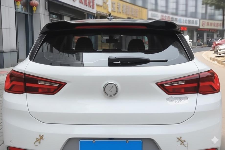 BMW X2 F39 2018-2023 рр. Спойлер LIP (1234 Upgrade, чорний) Image