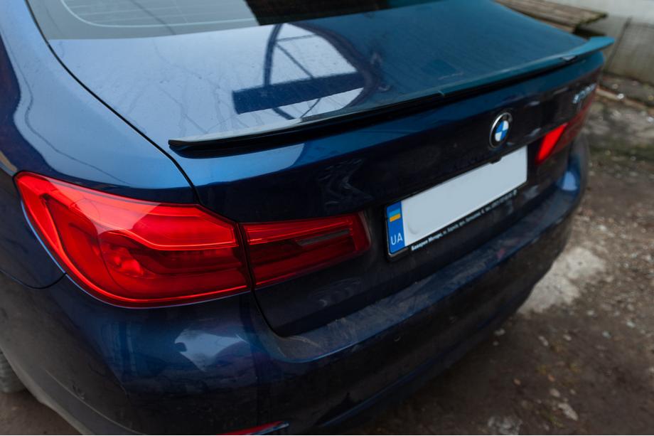 BMW 5 серія G30/G31 2017-2023 рр. Спойлер M-Performance V1 (1234 Upgrade, чорний) Фото 1