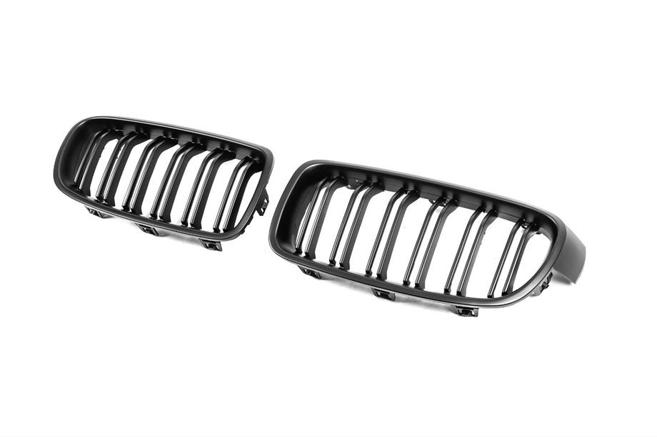 BMW 3 серія F30/F31 2012-2019 рр. Ніздрі M-Look (Чорний мат) Фото 3
