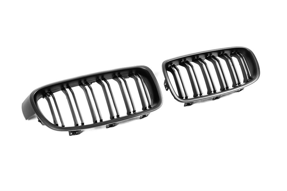 BMW 3 серія F30/F31 2012-2019 рр. Ніздрі M-Look (Чорний мат) Фото 4