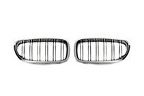 BMW 5 серія F10/F11 2010-2016 рр. Решітка-ніздрі (2 шт, Chrome) фото 2