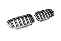 BMW 5 серія F10/F11 2010-2016 рр. Решітка-ніздрі (2 шт, Chrome) фото 3
