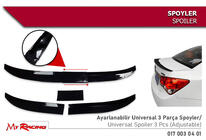 Універсальний спойлер Niken (115-129 см, чорний) фото 1