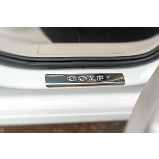 Накладки на пороги OmsaLine V2 (4 шт, нерж) Volkswagen Golf 7/E-Golf 2012-2020 рр. фото 4