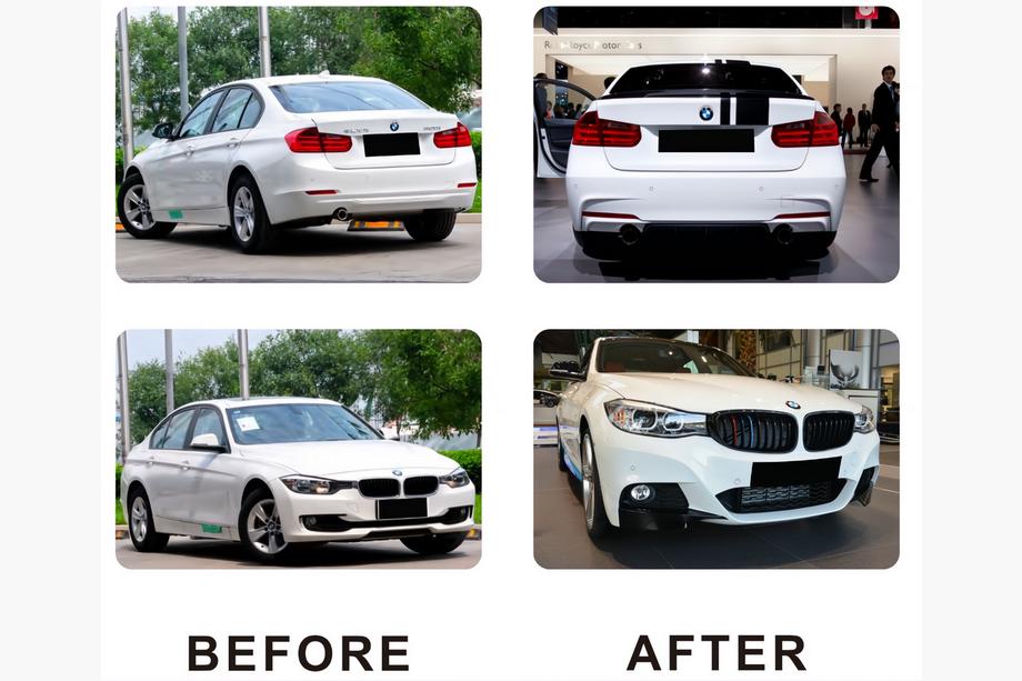 BMW 3 серія F30/F31 2012-2019 рр. Комплект обвісів (М-Performance) Двосторонній подвійний вихлоп Фото 3
