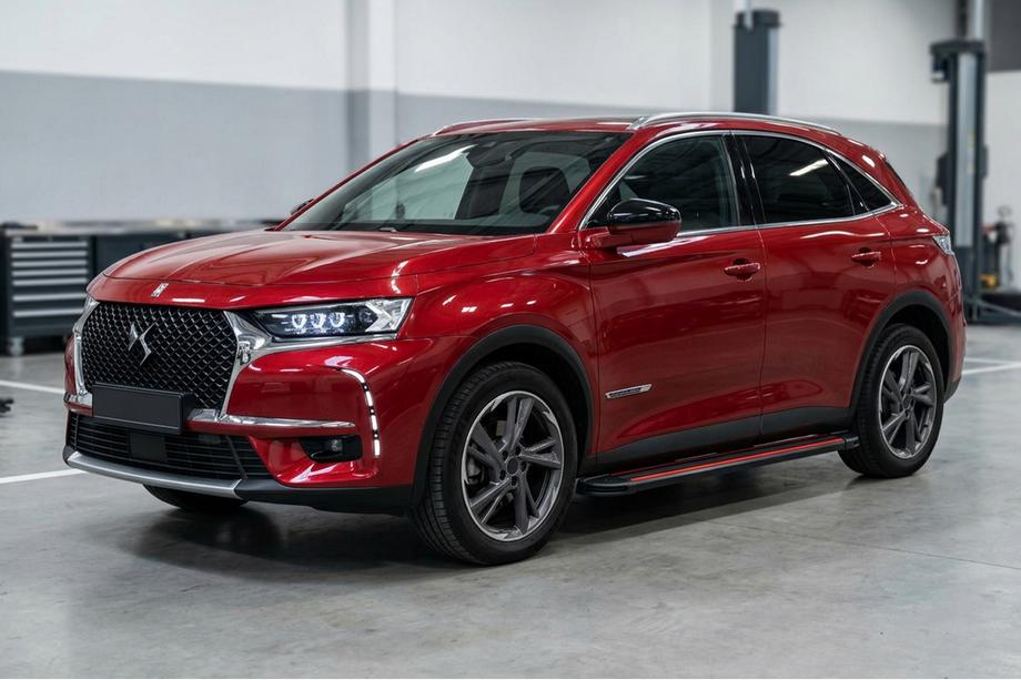 DS 7 Crossback 2017-2022 рр. Бокові пороги Maya Red (2 шт., Алюміній) Image