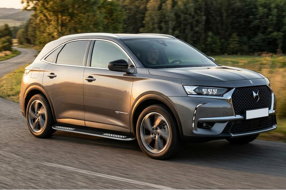 DS 7 Crossback 2017-2022 рр. Бокові пороги Tayga V2 (2 шт., Алюміній) Фото 1