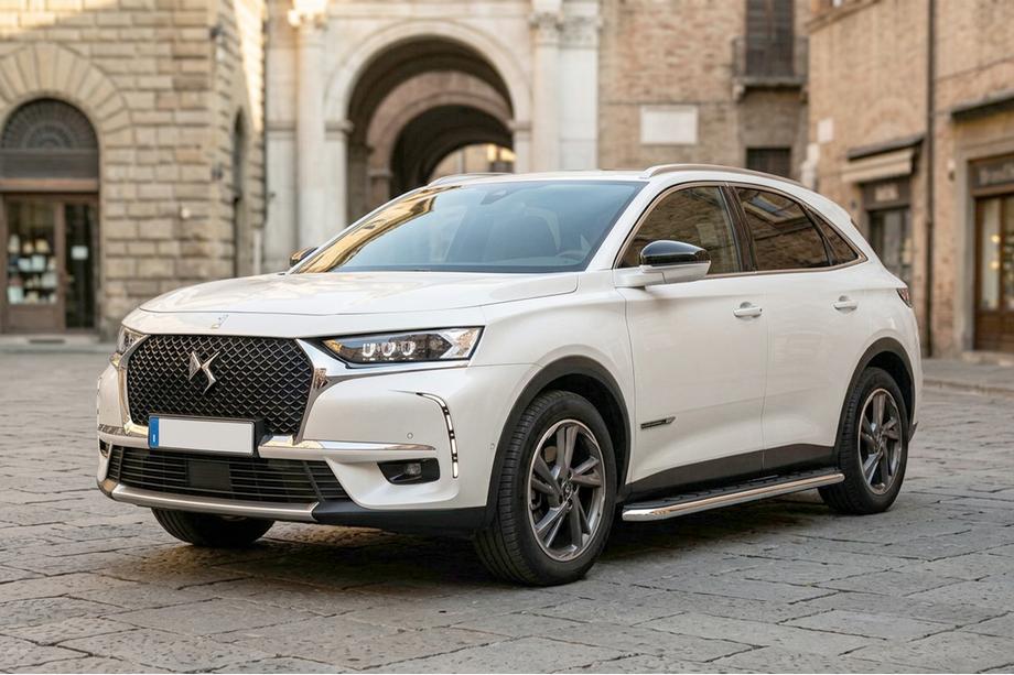 DS 7 Crossback 2017-2022 рр. Бокові пороги Maydos V1 (2 шт., Алюміній ↗ нерж) Image