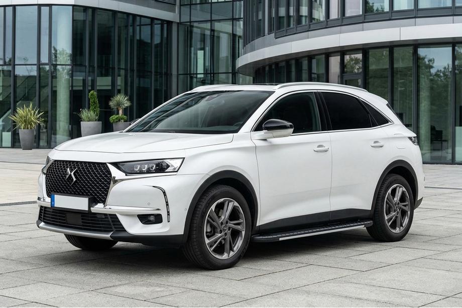 DS 7 Crossback 2017-2022 рр. Бокові пороги Bosphorus Grey (2 шт., Алюміній) Image