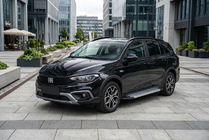 Fiat Tipo Cross 2021- рр. Бокові пороги Vision New Grey (2 шт., Алюміній) фото 1