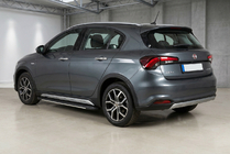 Fiat Tipo Cross 2021- рр. Бокові пороги Bosphorus Grey (2 шт., Алюміній) фото 1