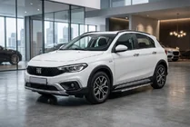 Fiat Tipo Cross 2021- рр. Бокові пороги Duru (2 шт., Алюміній) фото 1