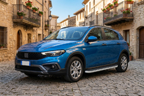 Fiat Tipo Cross 2021- рр. Бокові пороги Tayga Grey (2 шт., Алюміній) фото 1