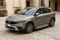 Fiat Tipo Cross 2021- рр. Бокові пороги Line (2 шт., Алюміній) фото 1