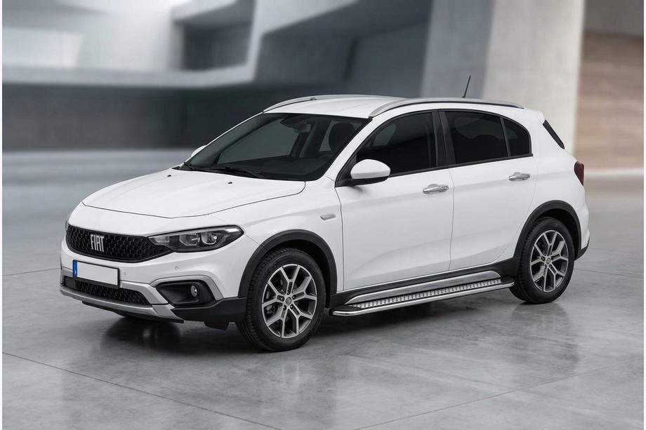 Fiat Tipo Cross 2021- рр. Бокові пороги Maydos V2 (2 шт., Алюміній) Image