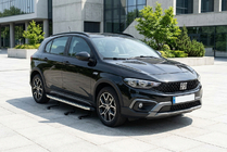 Fiat Tipo Cross 2021- рр. Бокові пороги BlackLine (2 шт., Алюміній) фото 2