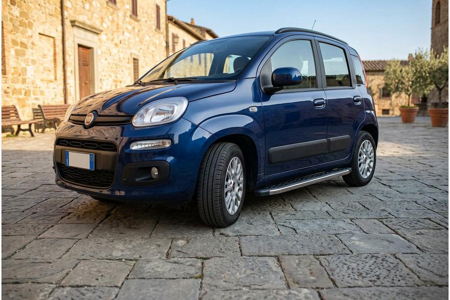 Fiat Panda 2011-2023 рр. Бокові пороги BlackLine (2 шт., Алюміній) Фото 1