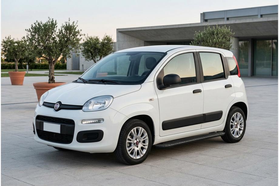 Fiat Panda 2011-2023 рр. Бокові пороги Bosphore Black (2 шт., Алюміній) Фото 1