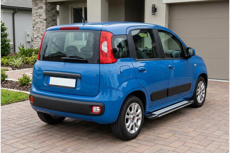 Fiat Panda 2011-2023 рр. Бокові пороги Rainbow (2 шт., Алюміній) Image