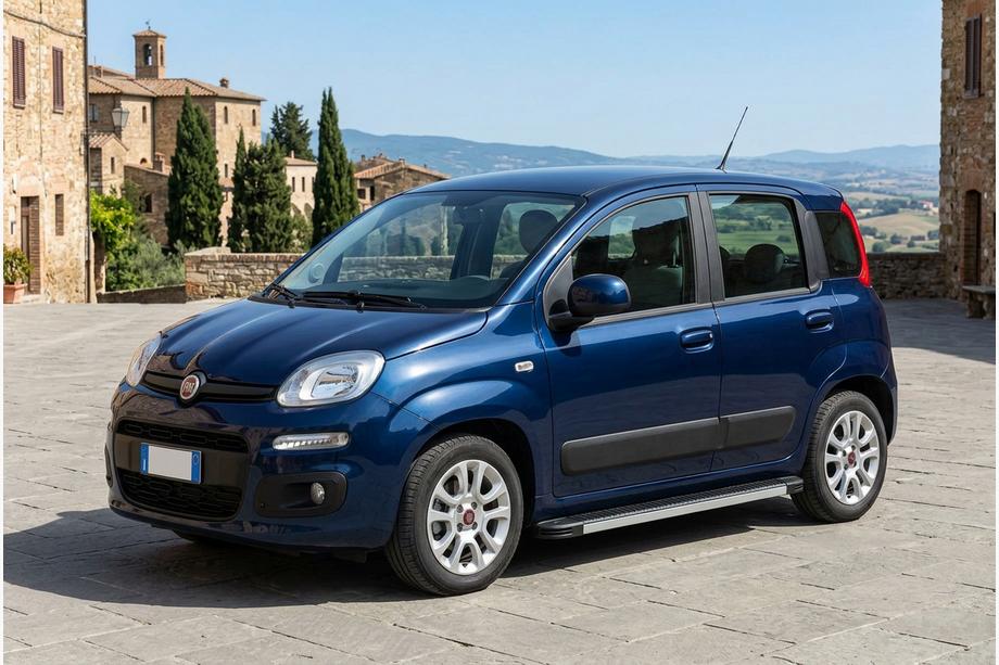 Fiat Panda 2011-2023 рр. Бокові пороги Maya V1 (2 шт., Алюміній) Фото 1