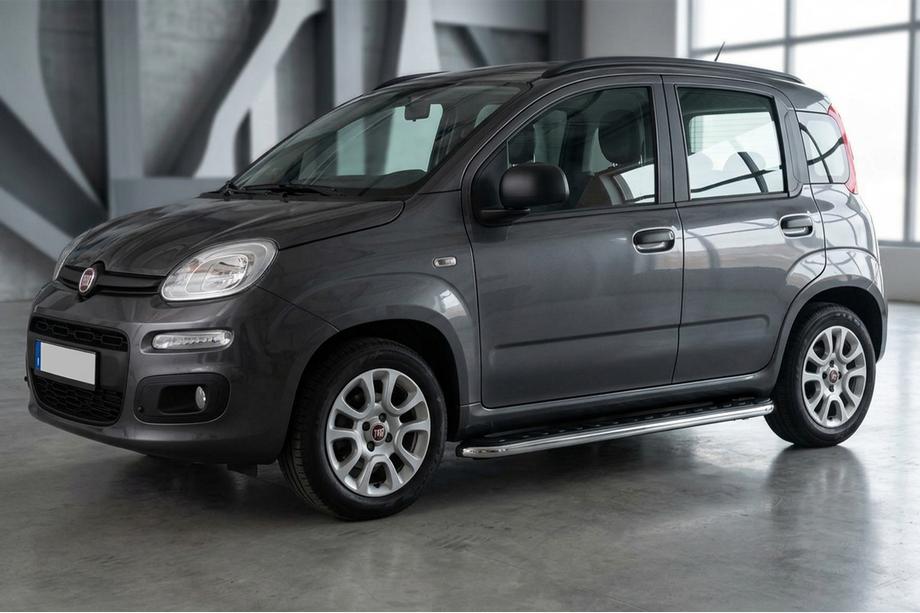 Fiat Panda 2011-2023 рр. Бокові пороги Maydos V1 (2 шт., Алюміній) Фото 1