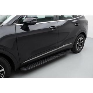 Бокові пороги Tayga Black (2 шт., Алюміній) Kia Sportage 2021- рр. фото 1