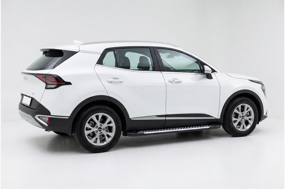 Kia Sportage 2021- рр. Бокові пороги Line (2 шт., Алюміній) Фото 1