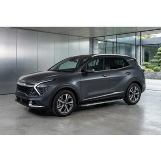 Бокові пороги BlackLine (2 шт., Алюміній) Kia Sportage 2021- рр. фото 1