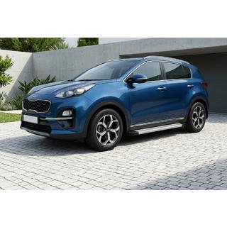 Бокові пороги Maya V2 (2 шт., Алюміній) Kia Sportage 2021- рр. фото 1
