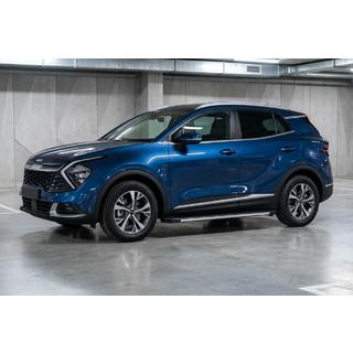 Бокові пороги Maya V1 (2 шт., Алюміній) Kia Sportage 2021- рр. фото 1
