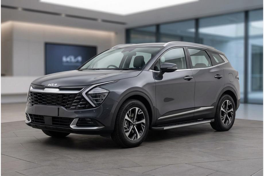 Kia Sportage 2021- рр. Бокові пороги Duru (2 шт., Алюміній) Фото 1