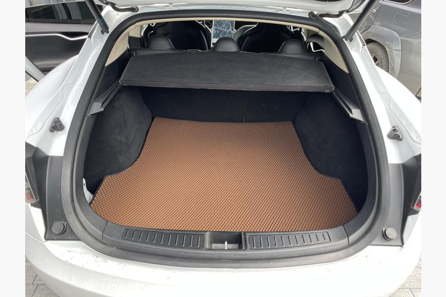 Tesla Model S 2012- рр. Килимок багажника задній EVA (2012-2021, цегляний) Фото 2