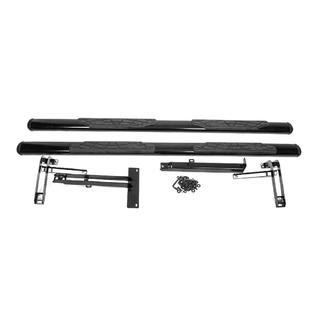 Бічні труби Libao Black (2 шт, алюм) Hyundai Tucson JM 2004- рр. фото 1